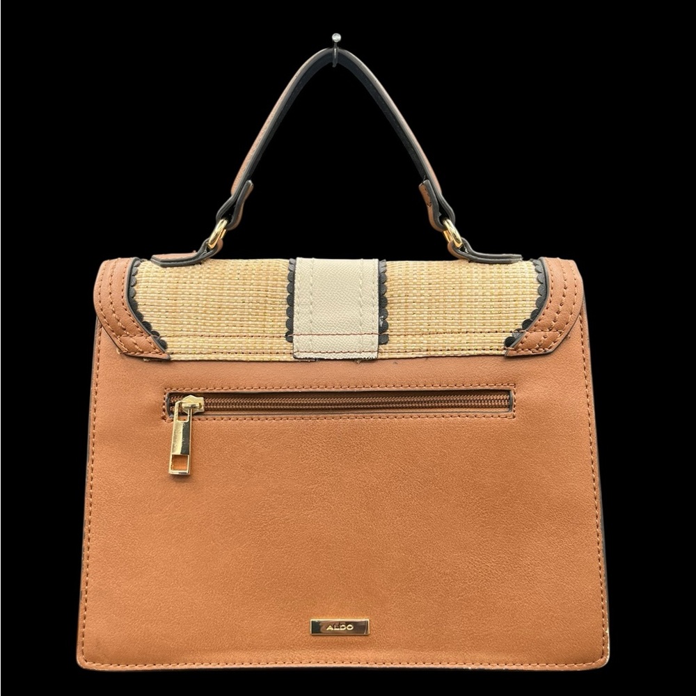ALDO White & Brown Handbag - Picture 2 of 8